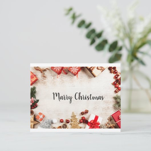 Cristmas-kaart Briefkaart (Staand voorkant)