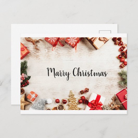 Cristmas-kaart Briefkaart (Voorkant / Achterkant)