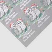 Cristmas Owl Tissue Paper Tissuepapier (Detail)