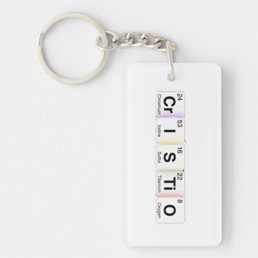 Cristo Chemische Elementen Sleutelhanger (Voorkant)