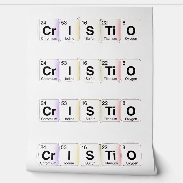 Cristo Elementos Químicos Behang (Afrollen)