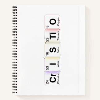 Cristo Elementos Químicos Notitieboek