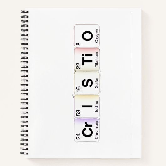 Cristo Elementos Químicos Notitieboek (Voorkant)