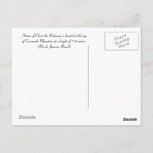 Cristo Redentor Briefkaart (Achterkant)