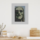 Cristo Redentor face - RJ city Poster (Keuken)