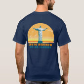 Cristo Redentor met gele zon T-shirt (Achterkant)