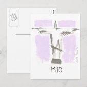Cristo Redentor Rio Brasil Briefkaart (Voorkant / Achterkant)