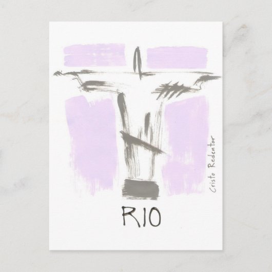 Cristo Redentor Rio Brasil Briefkaart (Voorkant)