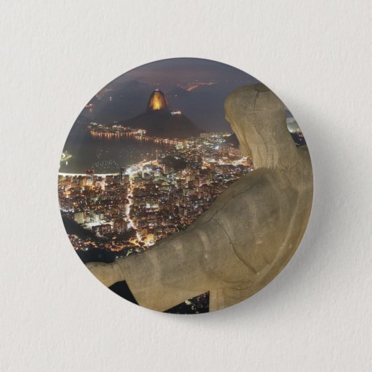 Cristo Redentor Ronde Button 5,7 Cm (Voorkant)