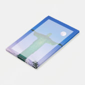 Cristo Redentor-standbeeld| Rio de Janeiro Brazili Post-it® Notes (Schuin)