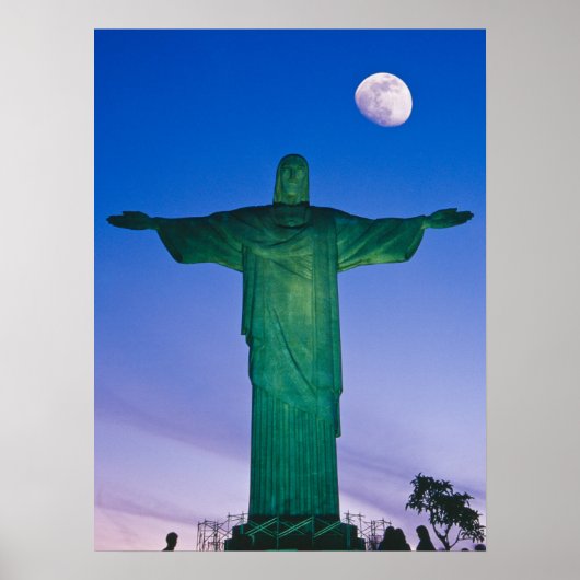 Cristo Redentor-standbeeld| Rio de Janeiro Brazili Poster (Voorkant)