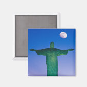 Cristo Redentor Statue| Rio de Janeiro Brazilië Magneet (Voorkant / Achterkant)