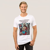 Cristo Rockero: La Competencia Metalera Tri-Blend Shirt (Voorkant volledig)