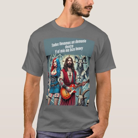 Cristo Rockero: Todos Llevamos un Demonio Dentro T-shirt (Voorkant)