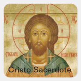 Cristo Sacerdote Vierkante Sticker