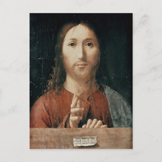 Cristo Salvator Mundi, 1465 Briefkaart (Voorkant)