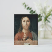 Cristo Salvator Mundi, 1465 Briefkaart (Staand voorkant)