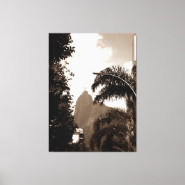 Cristo visto da Rua Canvas Afdruk