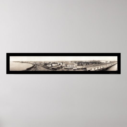 Cristobal Colon Panama Foto 1936 Poster (Voorkant)