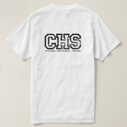 Cristobal High School (CHS) T-shirt (Design achterkant)