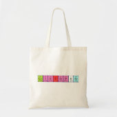 Cristopher periodieke lijstnaam canvas tas (Voorkant)