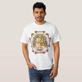 Cristos Cross Schild Achternaam T-shirt (Voorkant volledig)