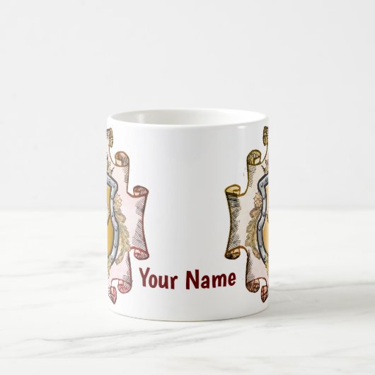 Cristos Cross Shield Achternaam Koffiemok (Center)