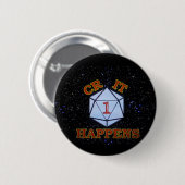 Crit wordt Nat 1 Ronde Button 5,7 Cm (Voorkant /achterkant)