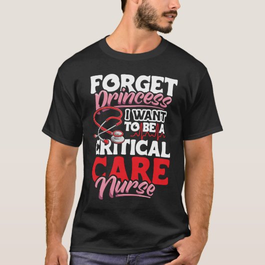 Critical Care Nurse Appreciation Nursing for Women T-shirt (Voorkant)