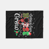 Critical Care Nurse Crew Stethoscope Santa Hat Chr Fleece Deken (Voorkant (Horizontaal))