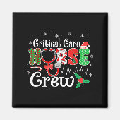 Critical Care Nurse Crew Stethoscope Santa Hat Chr Magneet (Voorkant)