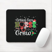 Critical Care Nurse Crew Stethoscope Santa Hat Chr Muismat (Met muis)