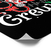 Critical Care Nurse Crew Stethoscope Santa Hat Chr Poster (Hoek)