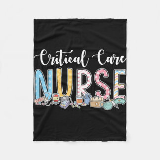 Critical Care Nurse Gift Idee Fleece Deken