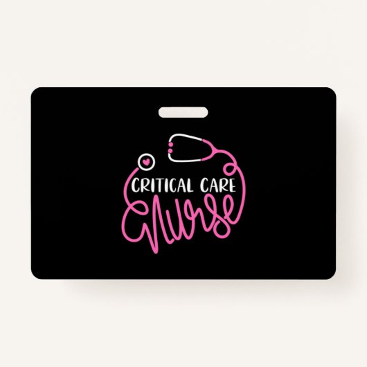 Critical Care Nurse Logo RN Critical Care Nursing Badge (Voorkant)