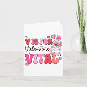 Critical Care Nurse Valentijn Groovy V Is Voor Vit Kaart