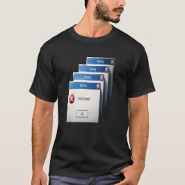 Critical Error — Retro Windows Warning Boxes Graph T-shirt