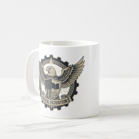 Critical Patriotism Mug Koffiemok (Voorkant links)