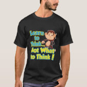 Critical Thinker Monkey T-shirt (Voorkant)