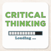 Critical Thinking Kartonnen Onderzetters (Voorkant)