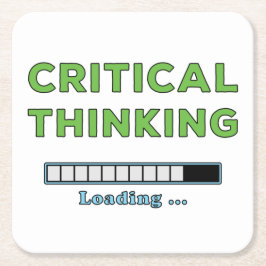 Critical Thinking Kartonnen Onderzetters