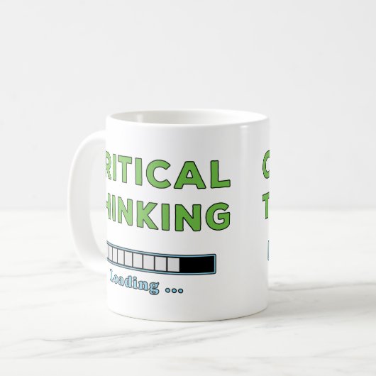 Critical Thinking Koffiemok (Voorkant links)