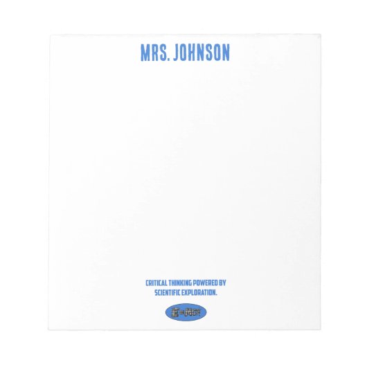 Critical Thinking Powered By Science Exploration Notitieblok (Voorkant)