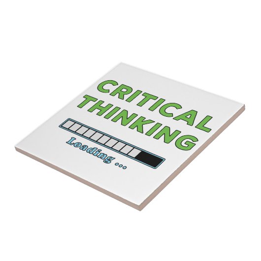 Critical Thinking Tegeltje (Zijkant)