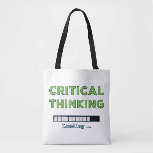 Critical Thinking Tote Bag (Voorkant)