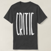 criticus t-shirt (Design voorkant)
