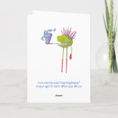 Critter Cedric French Kerstcard Feestdagen Kaart (Achterkant)