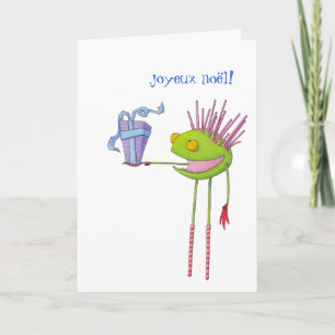 Critter Cedric French Kerstcard Feestdagen Kaart