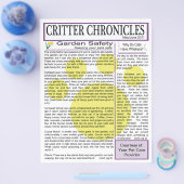 Critter Chronicles Newsletter - mei/juni 2011 Flyer (Enkel)