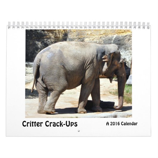Critter Crack-Ups, een Humoureus Animal Calendar Kalender (Hoes)